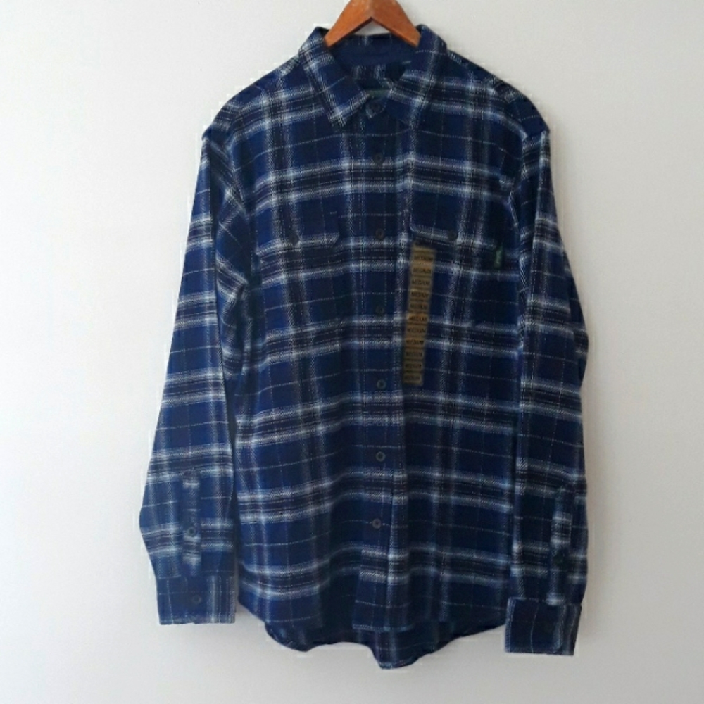 Woolrich Plaid Utility Pocket Flannel Shacket #0031